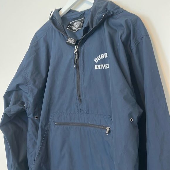 Duquesne University Navy Unisex Pullover Rain Coat, Small - Picture 6 of 14